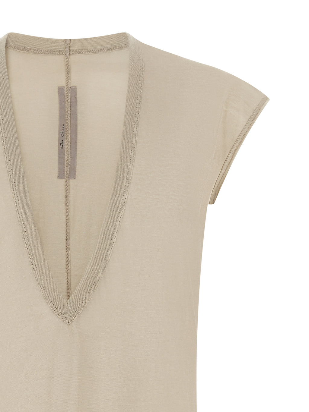 Beige Cotton T-Shirt