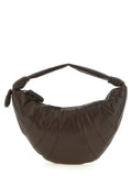Brown Lamb Leather Shoulder Bag
