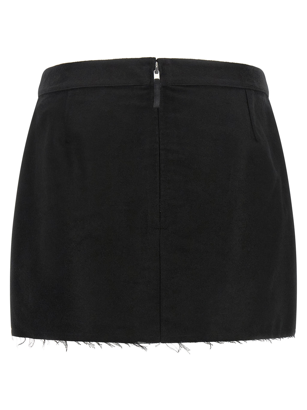 Black Ramie Long Skirt