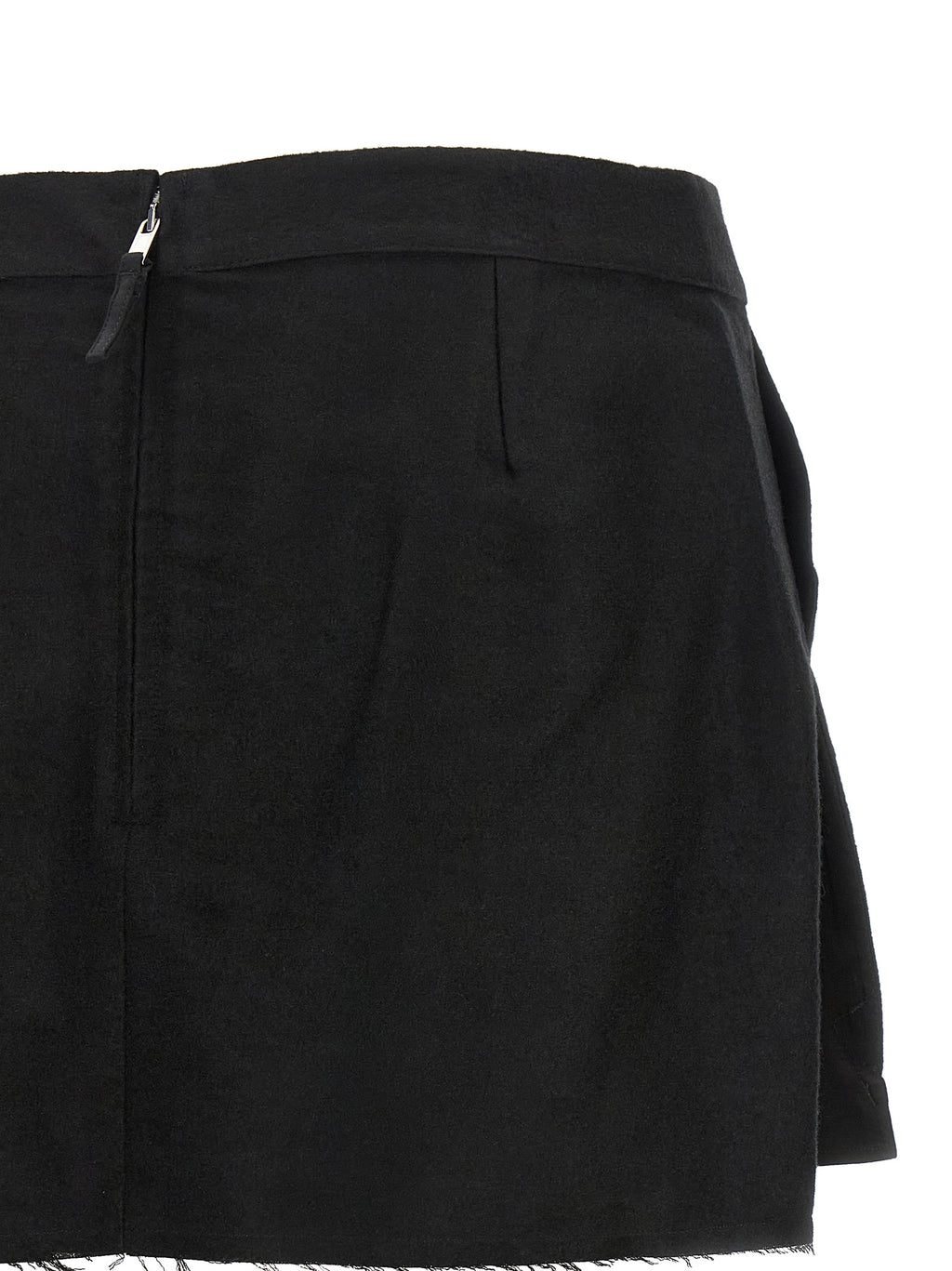 Black Ramie Long Skirt