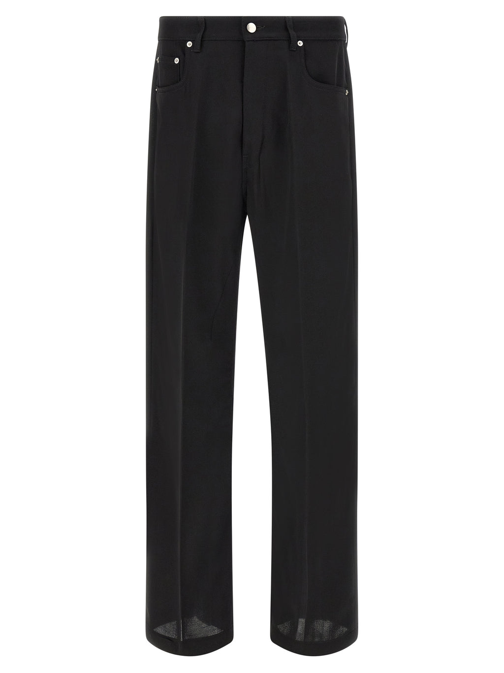 Black Cotton Relaxed Fit Jeans