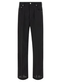 Black Cotton Relaxed Fit Jeans