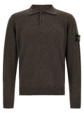 Brown Virgin Wool Polo Shirt