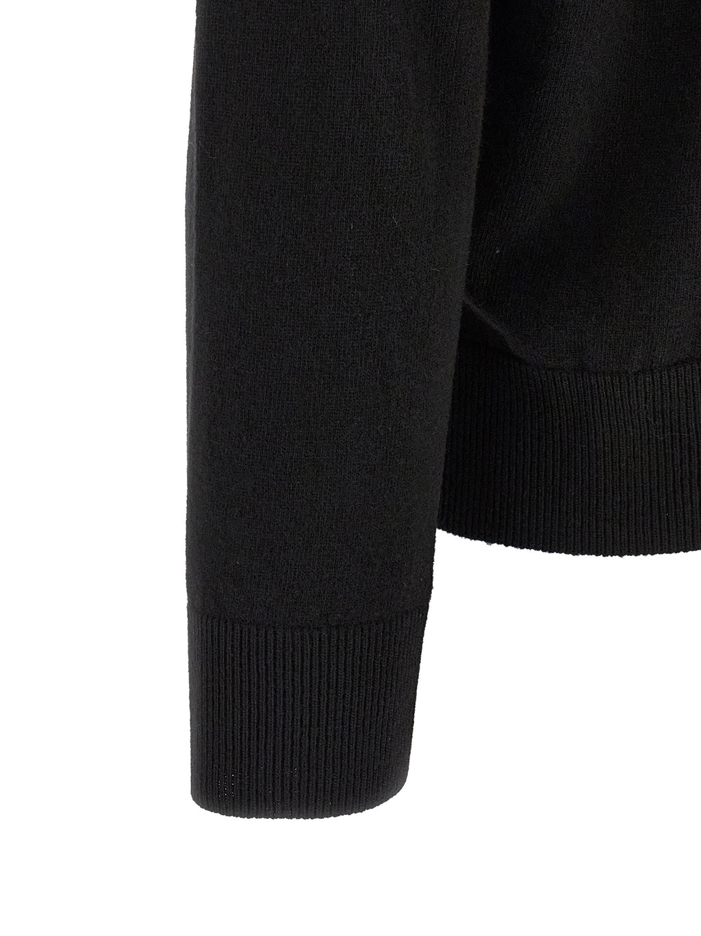 Black Virgin Wool Cardigan