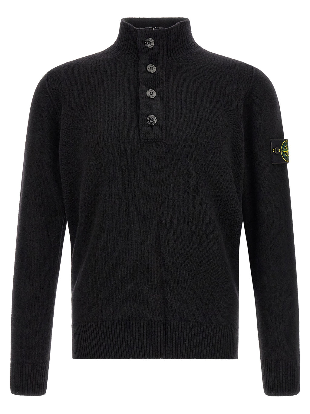 Black Virgin Wool Cardigan