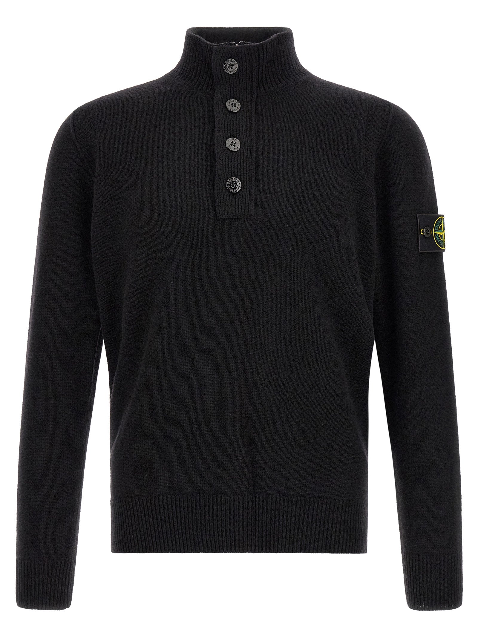 Black Virgin Wool Cardigan