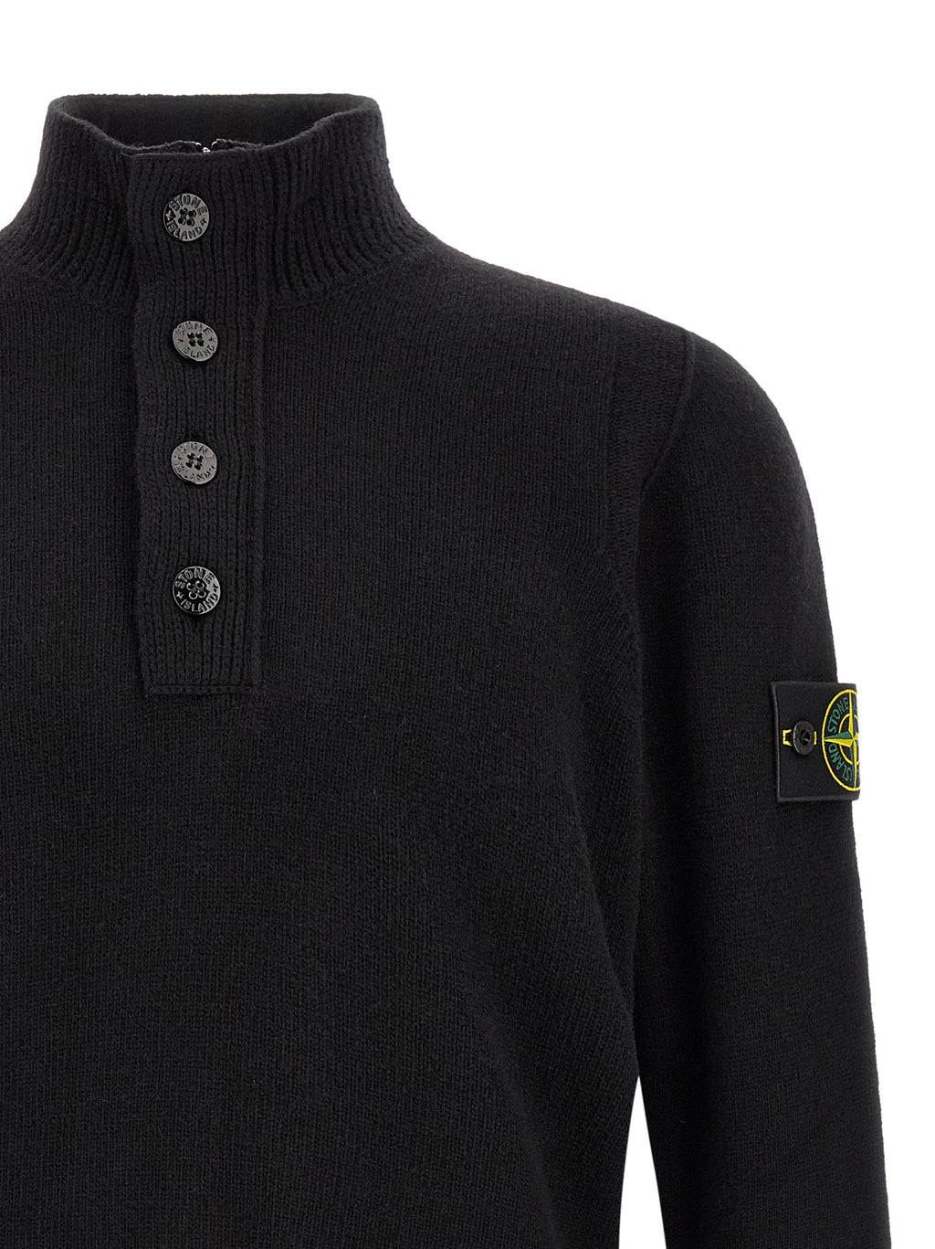 Black Virgin Wool Cardigan