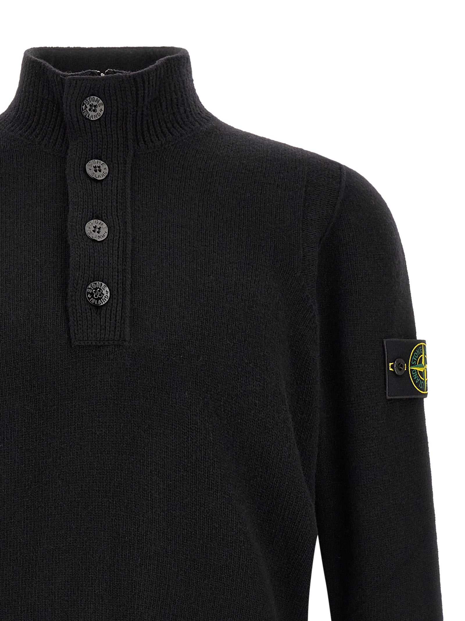 Black Virgin Wool Cardigan