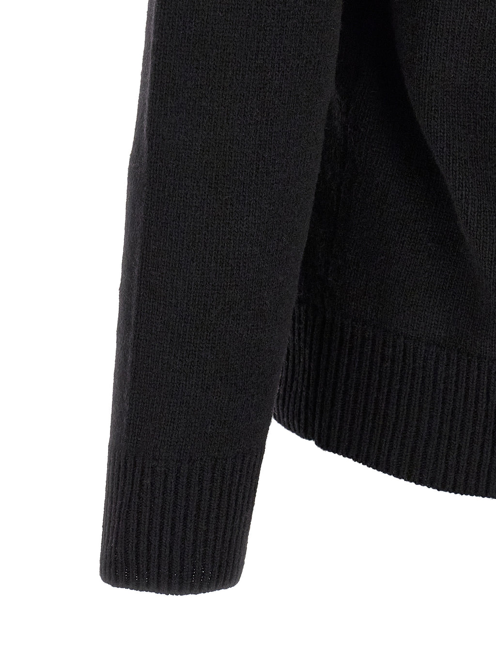 Black Virgin Wool Cardigan