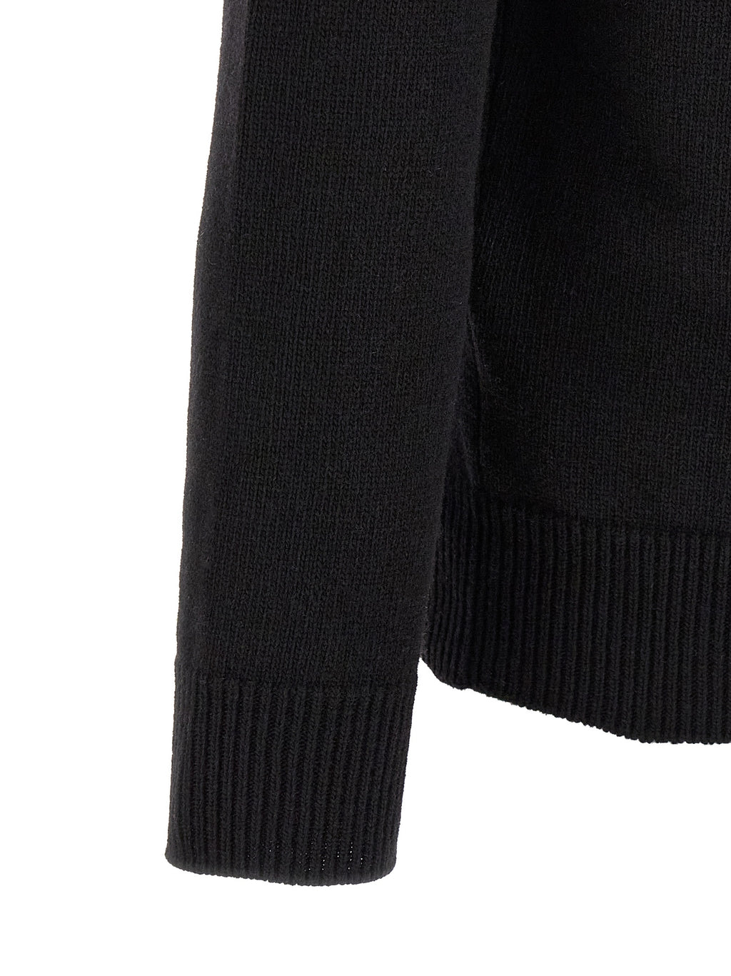 Black Virgin Wool Cardigan