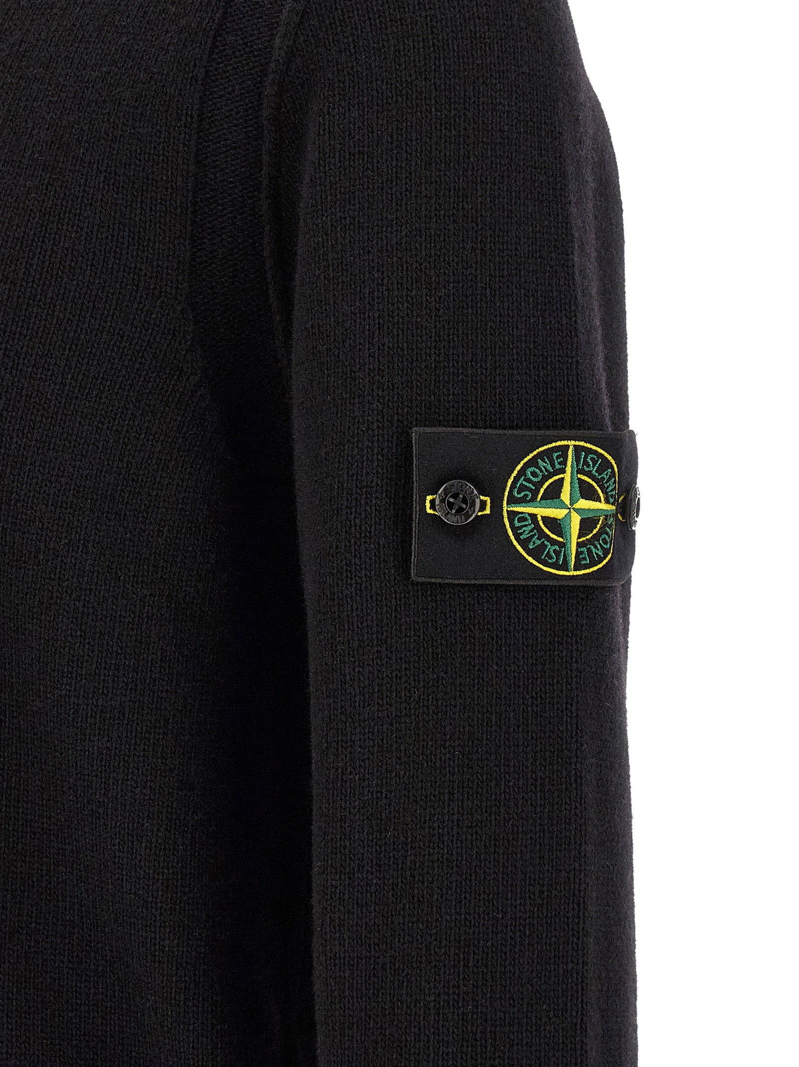 Black Virgin Wool Cardigan
