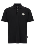 Black Cotton Polo Shirt