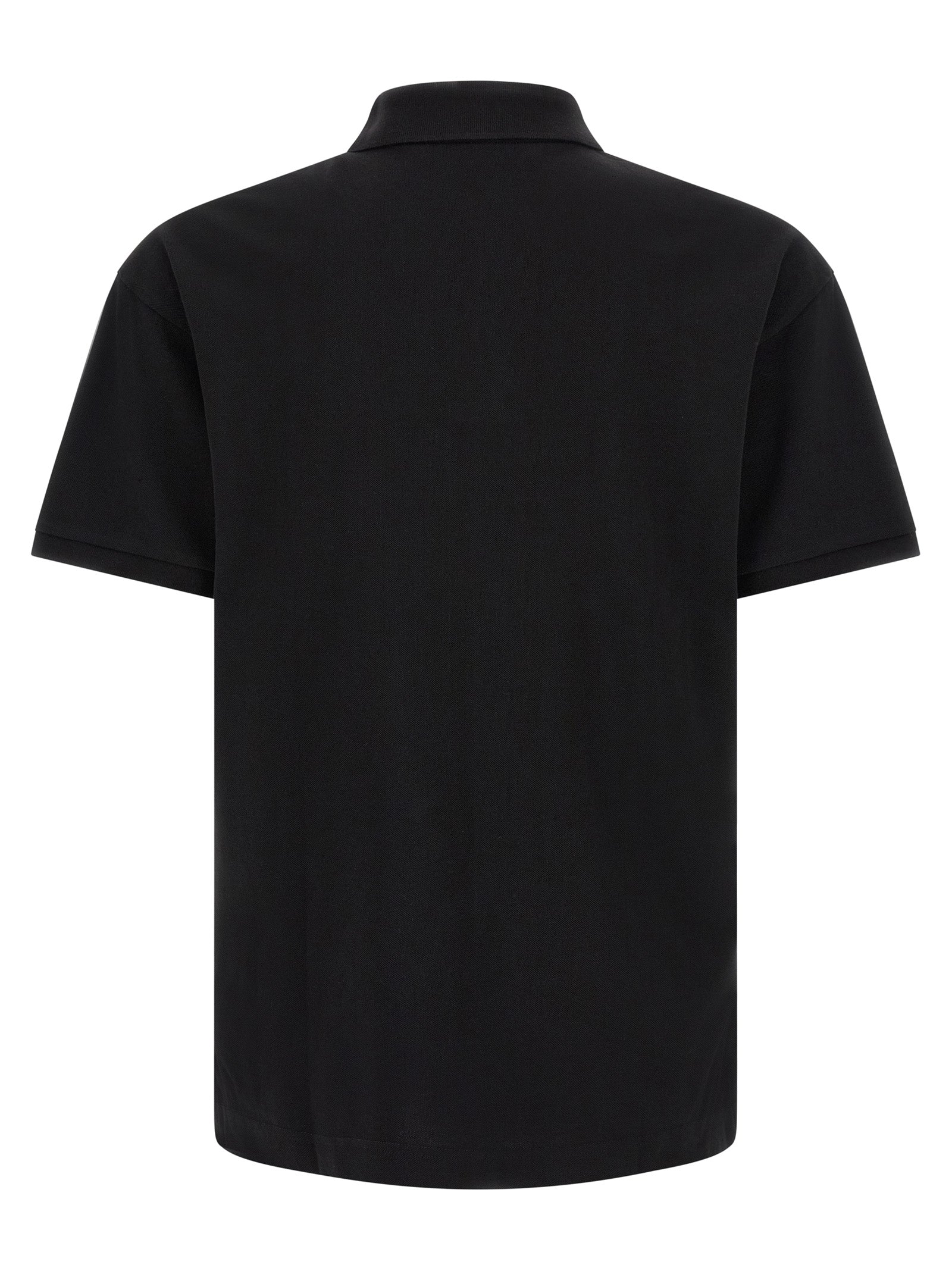 Black Cotton Polo Shirt