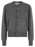 Gray Wool Cardigan