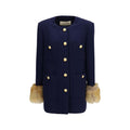 Blue Wool Oves Aries Coat