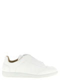 White Calfskin Low Top Sneakers