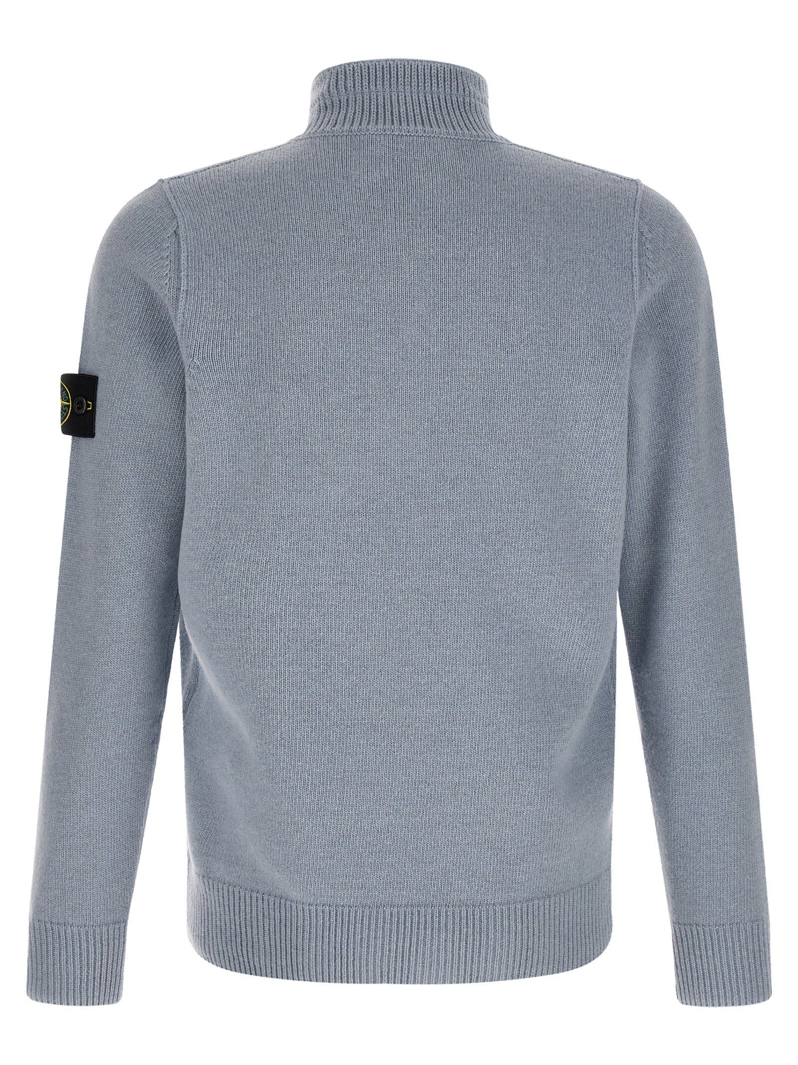 Blue Virgin Wool Cardigan