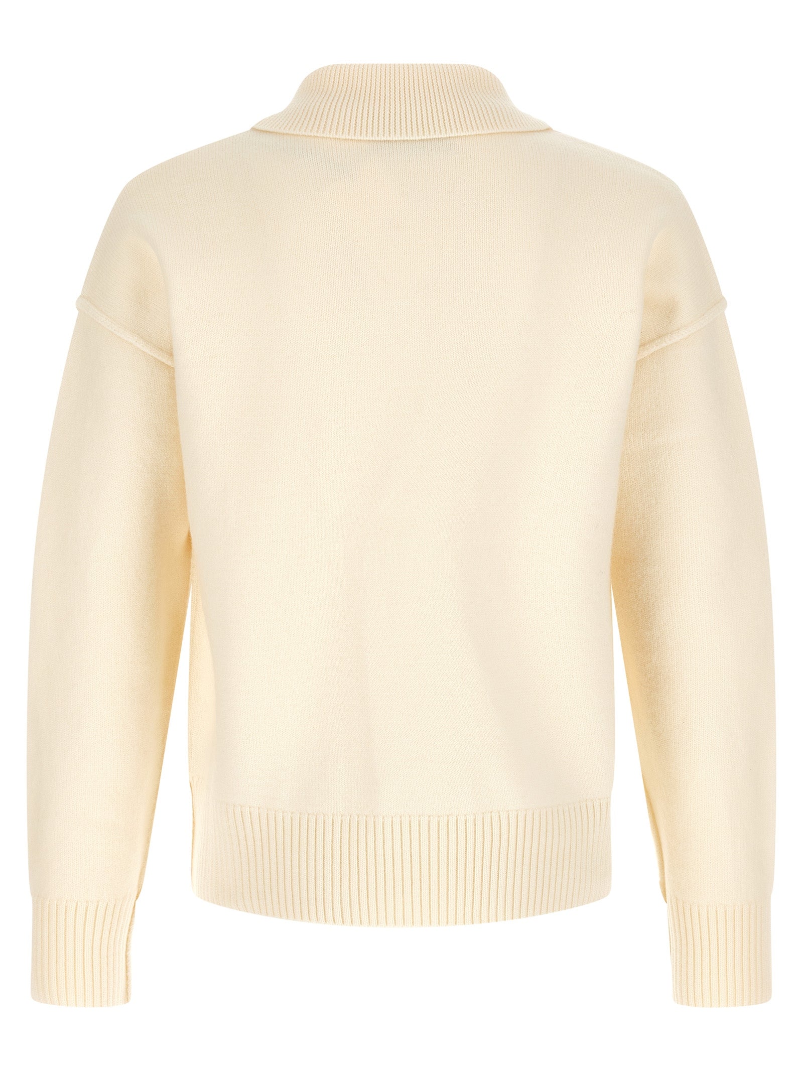 Bicolor Wool Polo Shirt