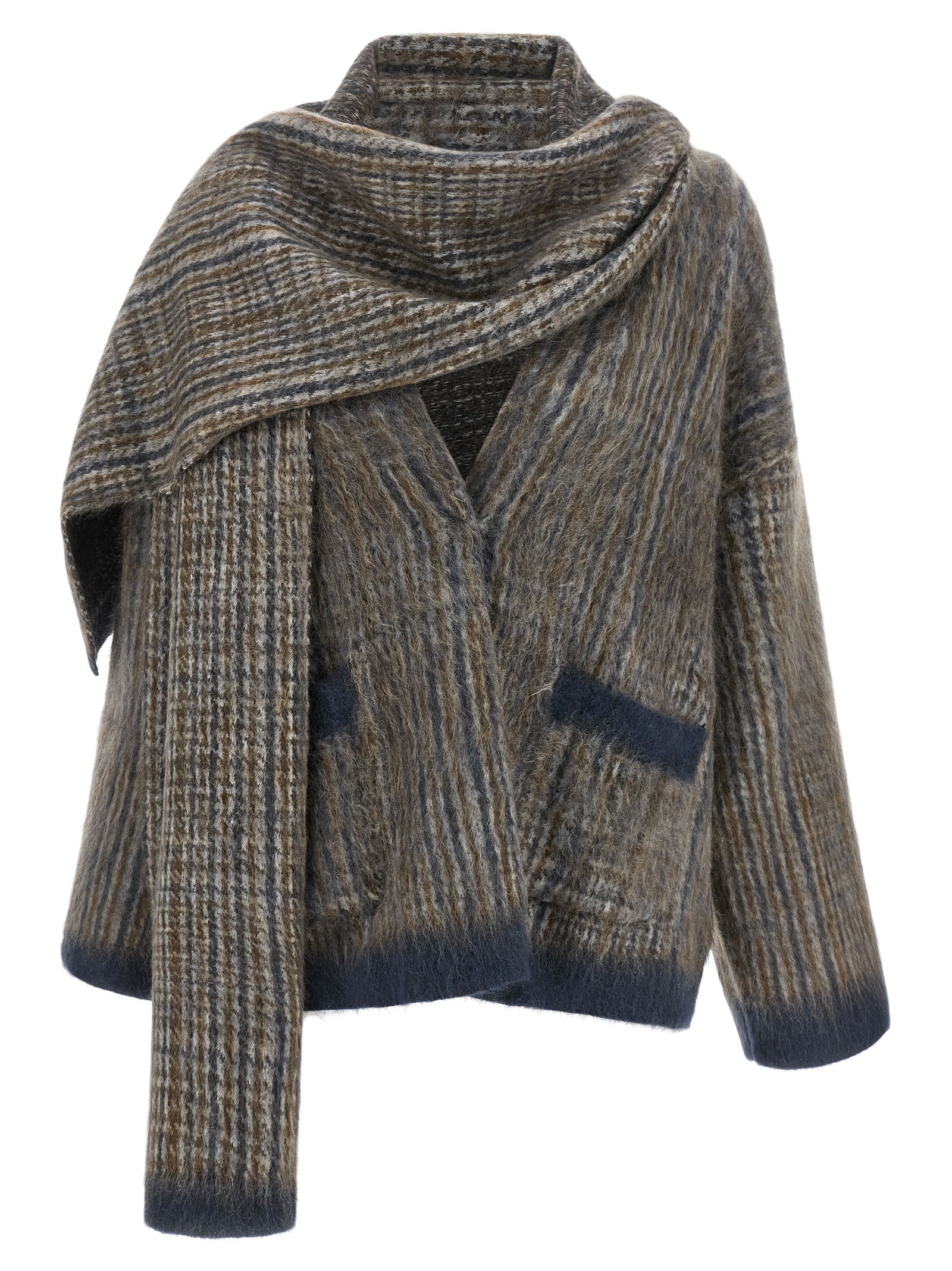 Gray Wool Cardigan