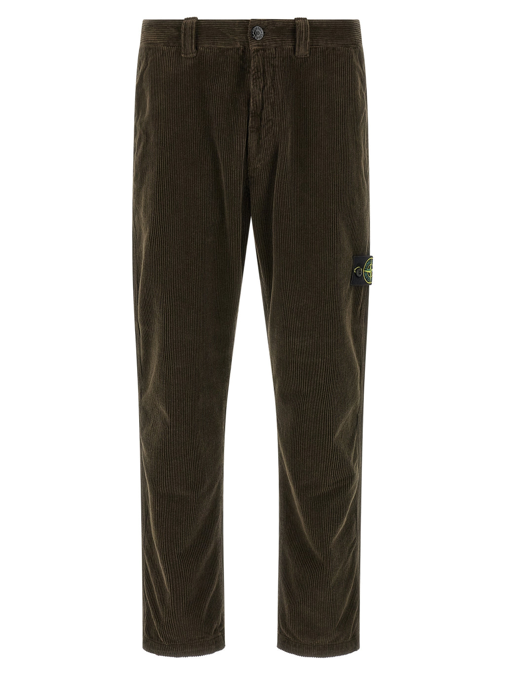 Gray Cotton Casual Pants