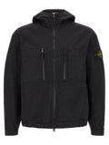 Black Cotton Shell Jacket
