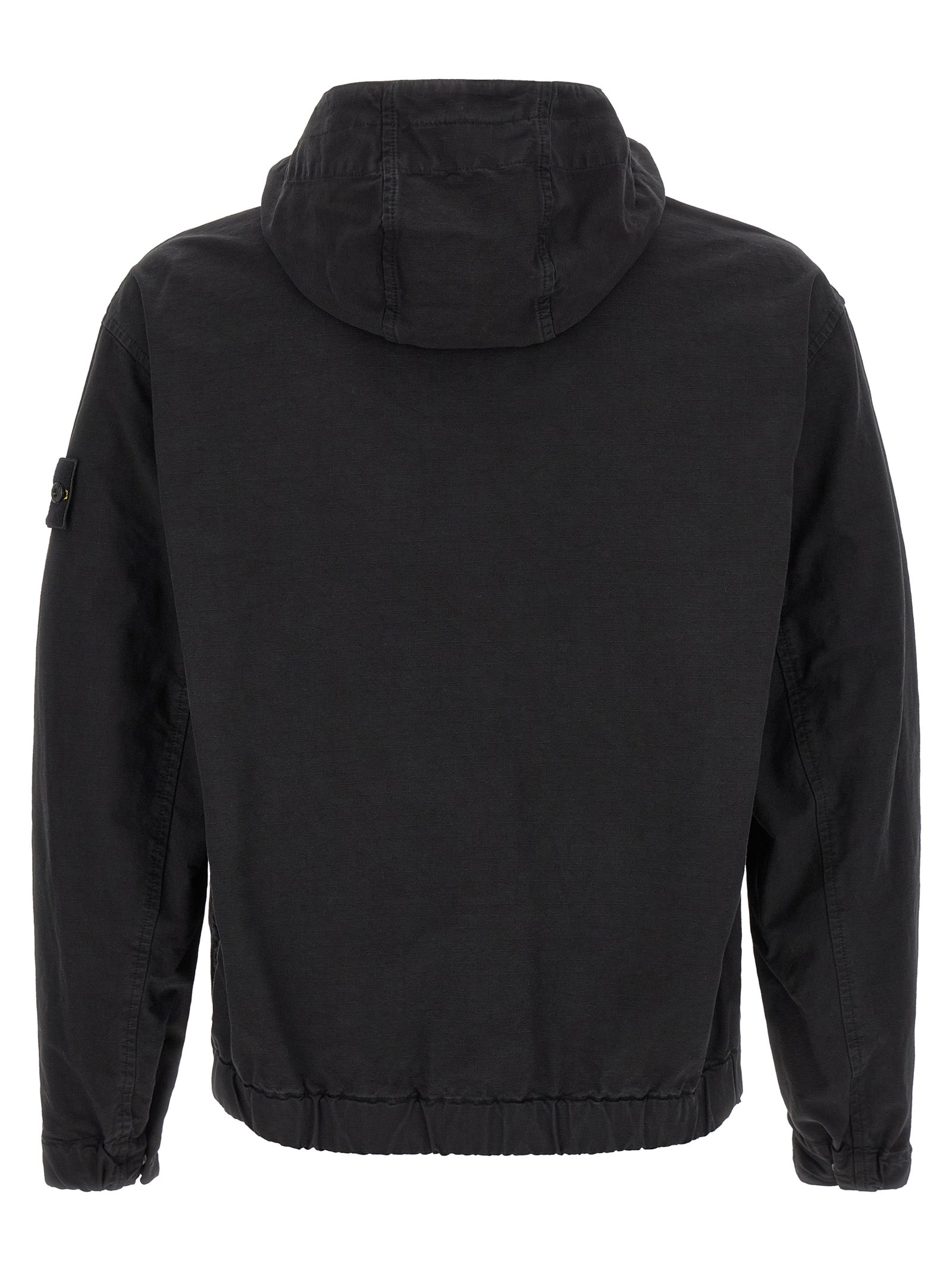 Black Cotton Shell Jacket