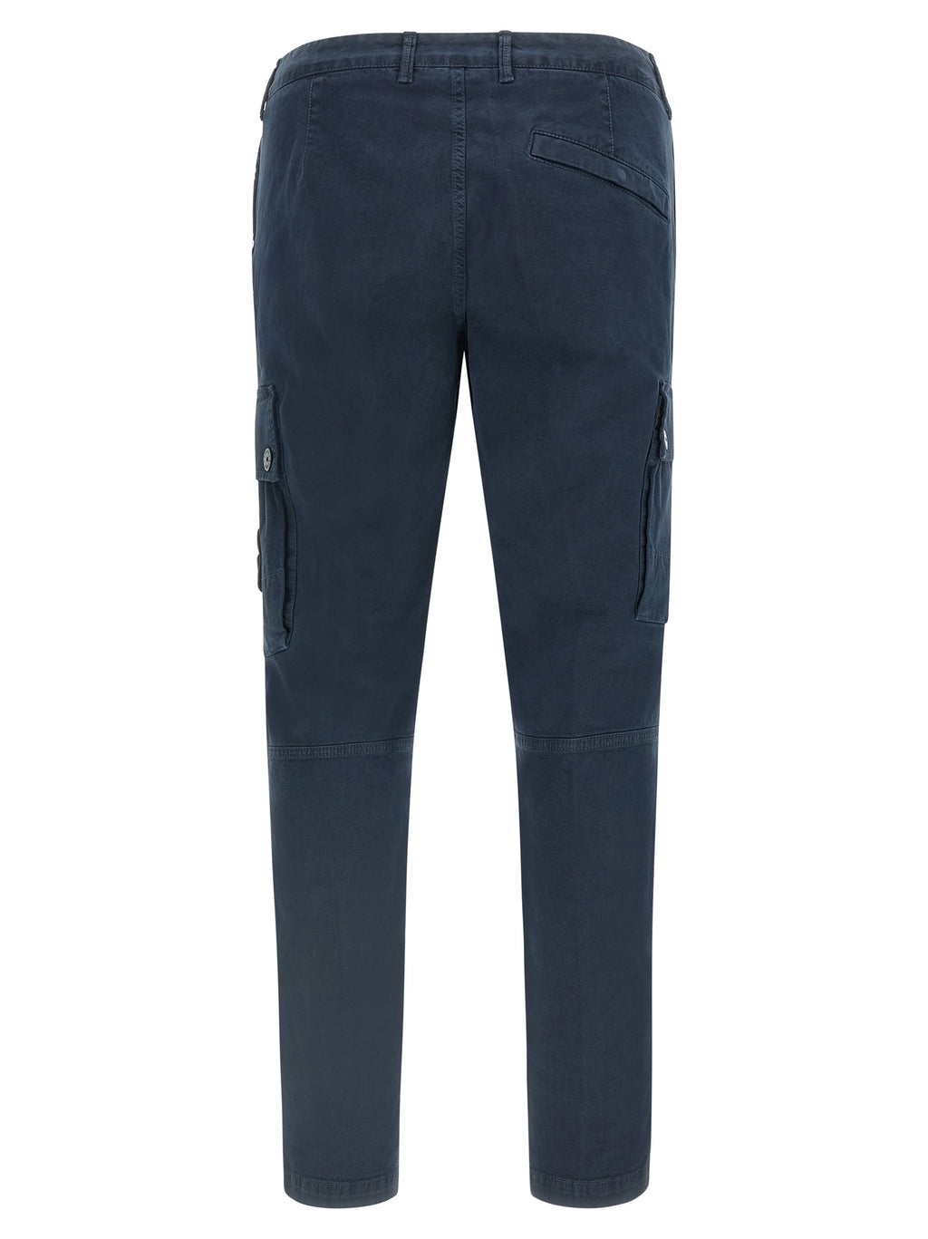 Blue Cotton Cargo Pants