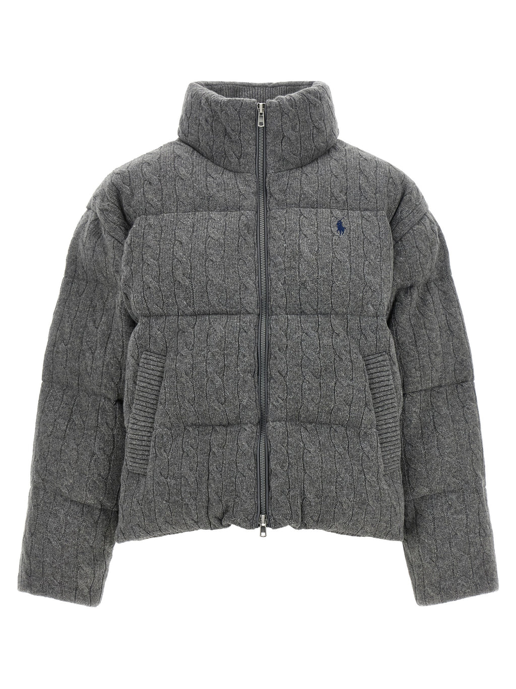 Gray Wool Full-Length Jacket