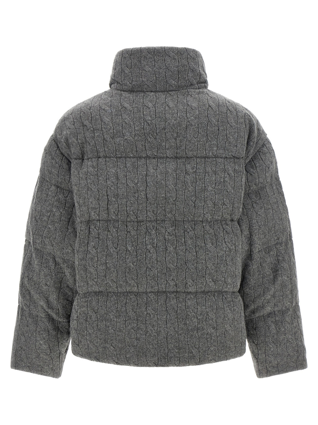 Gray Wool Full-Length Jacket