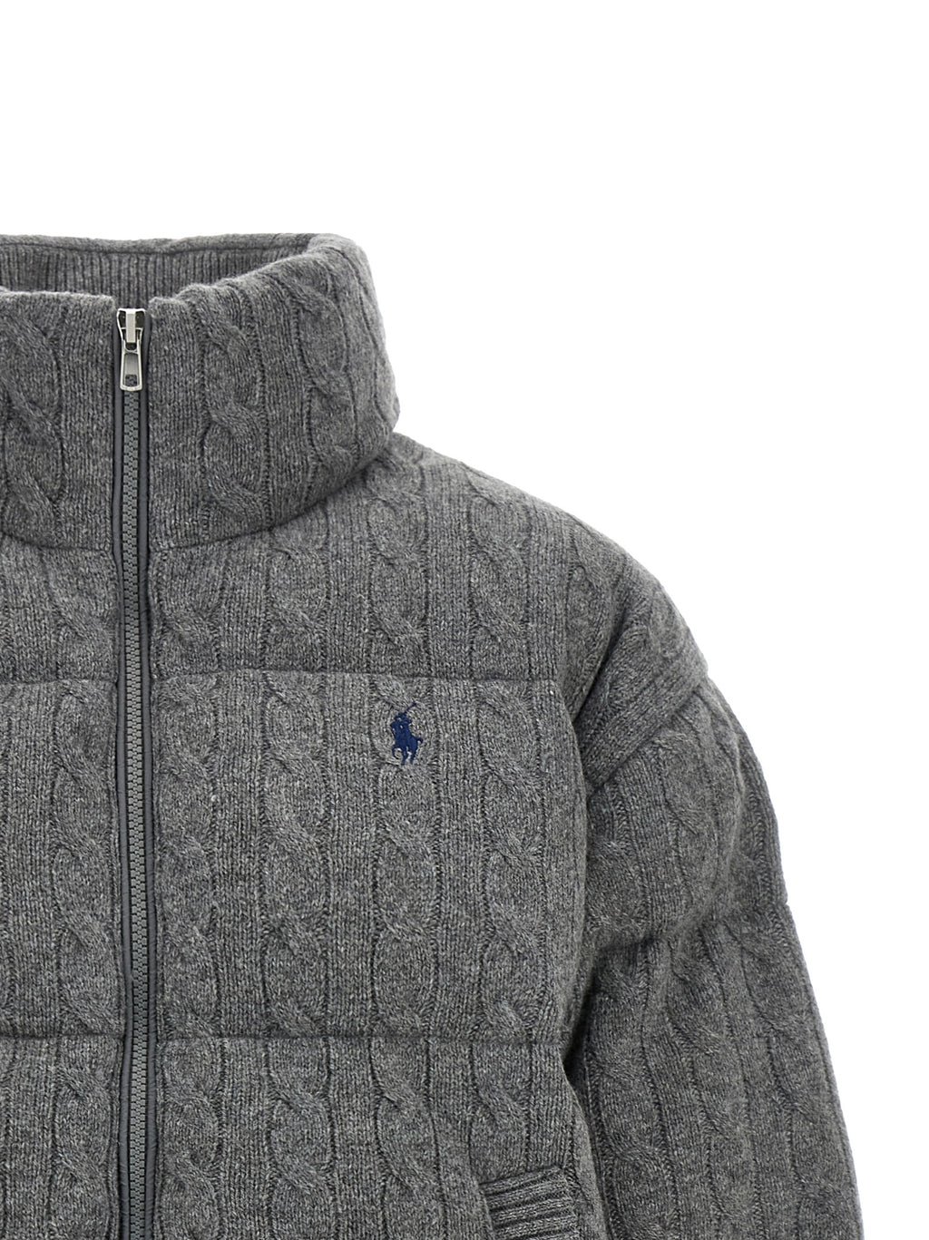 Gray Wool Full-Length Jacket