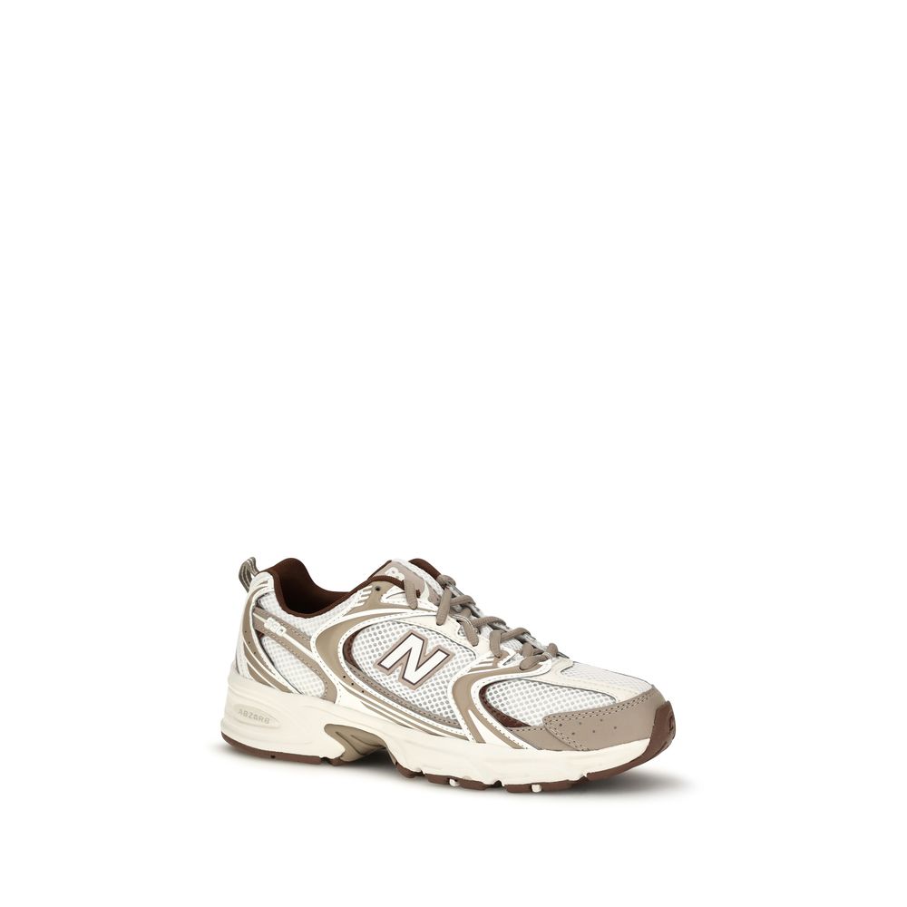 Silver Fabric Athletic Sneakers