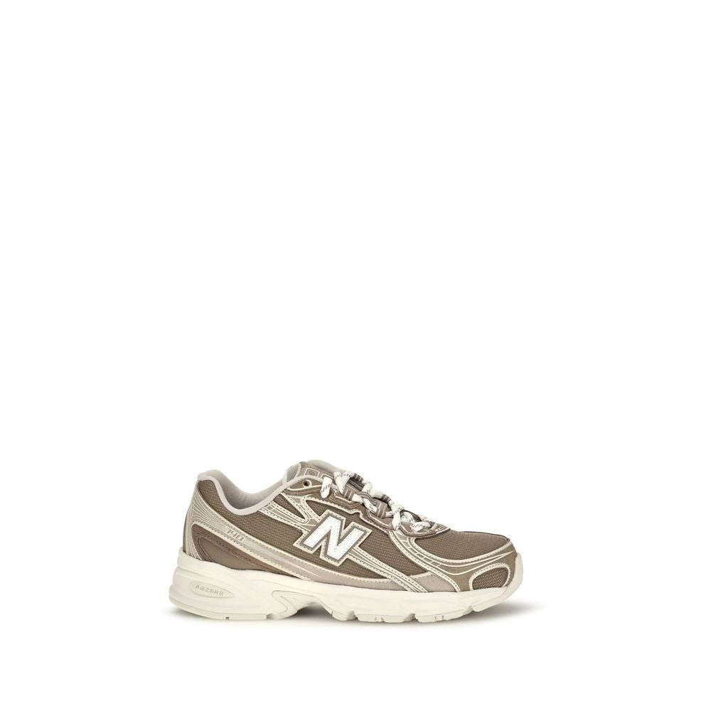 Beige Fabric Athletic Sneakers
