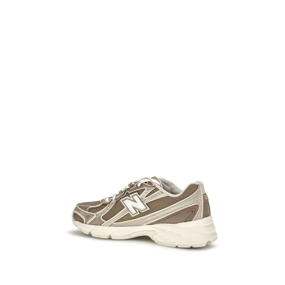 Beige Fabric Athletic Sneakers