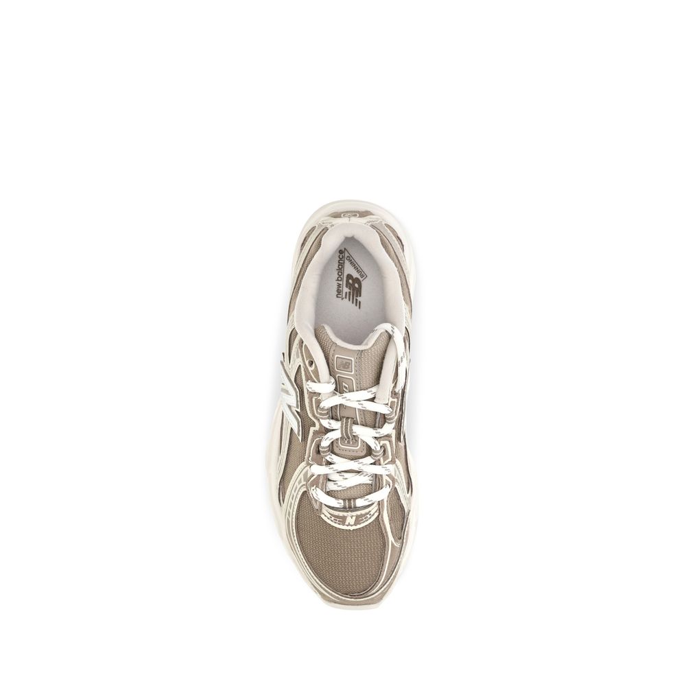 Beige Fabric Athletic Sneakers