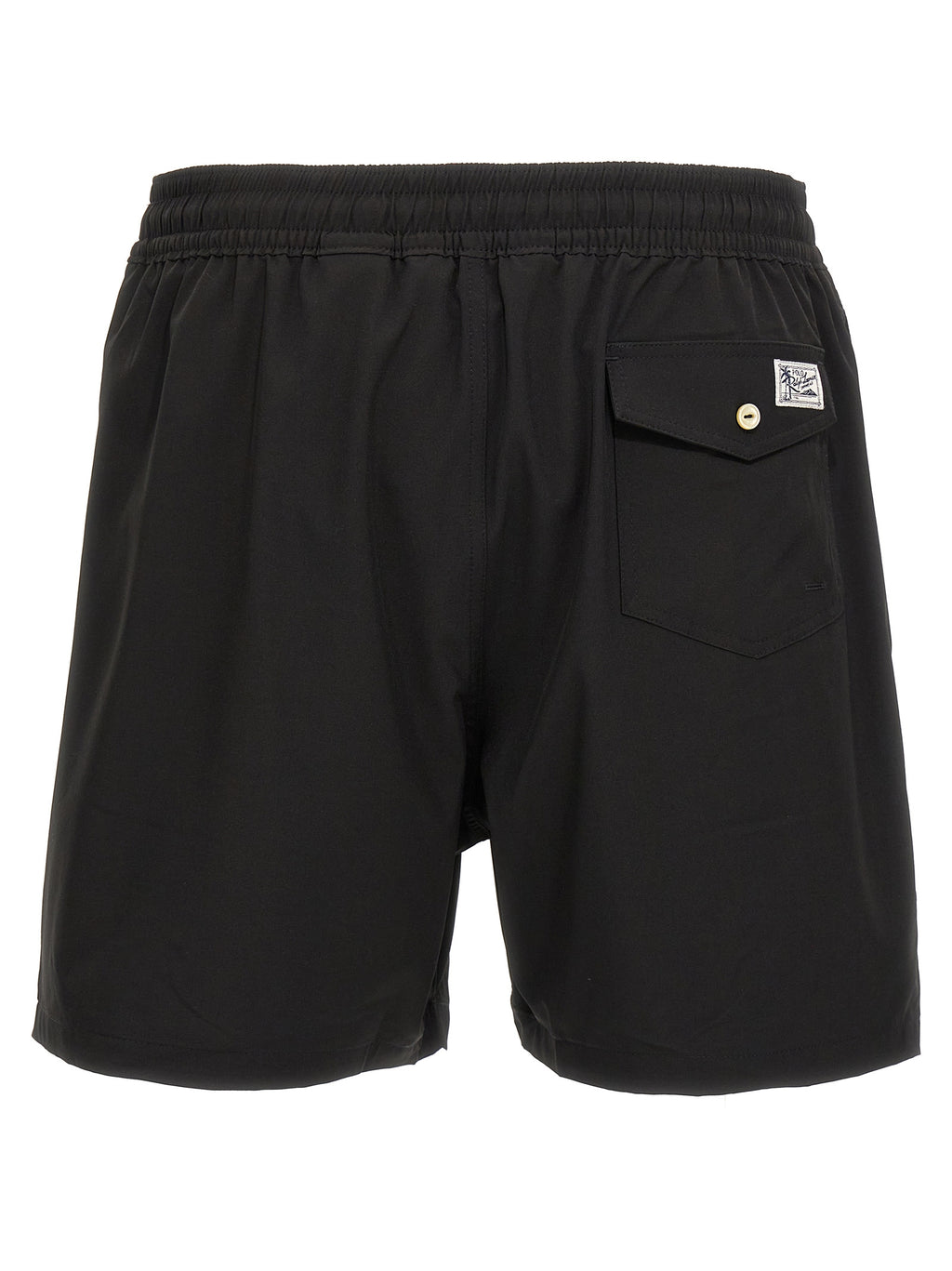 Black Polyester Shorts