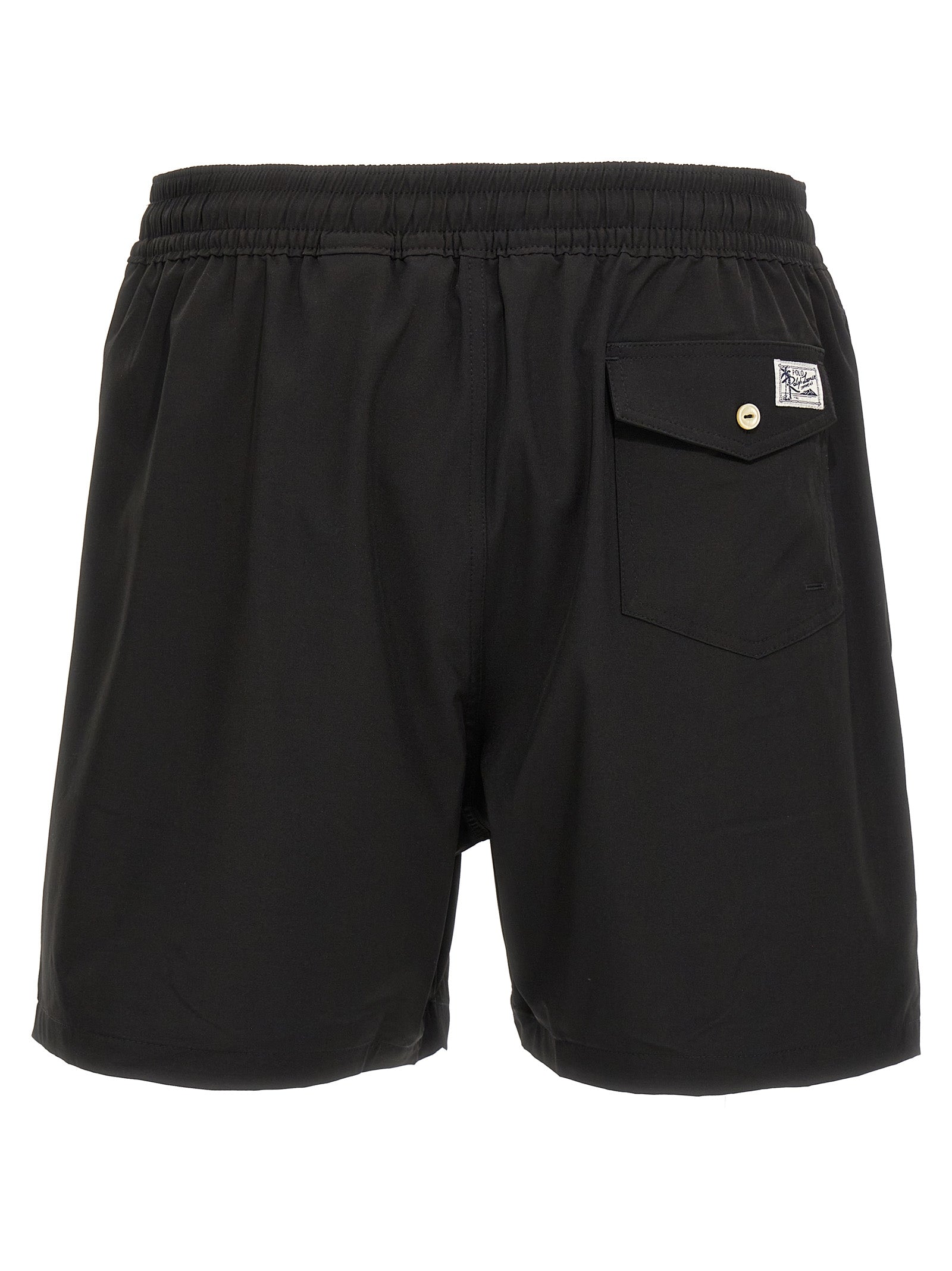 Black Polyester Shorts