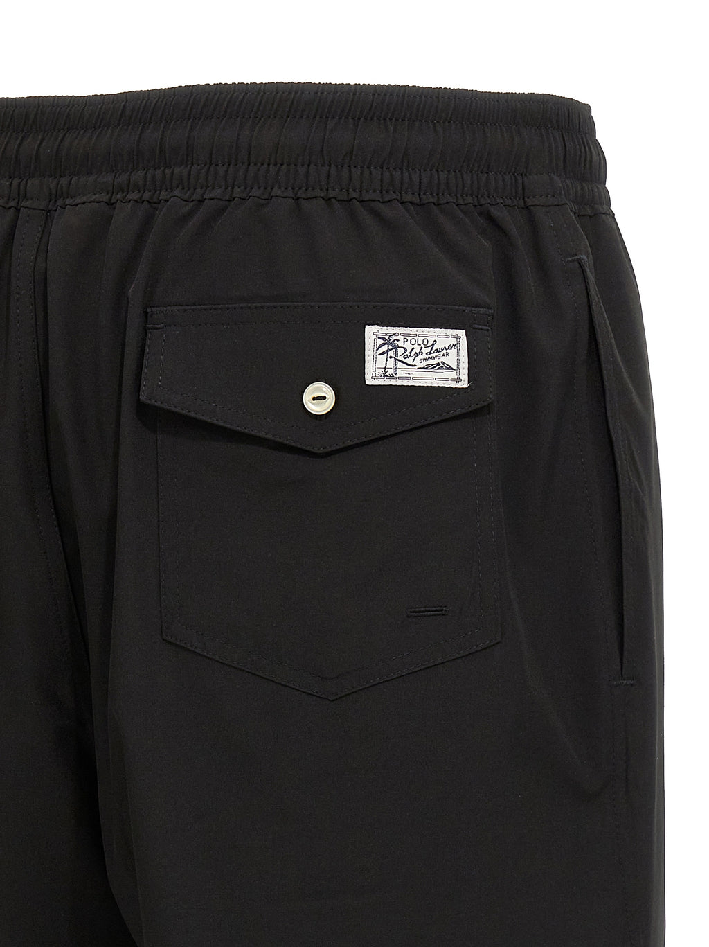 Black Polyester Shorts