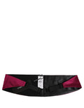 Burgundy 100% Silk Belt Waist Cummerbund