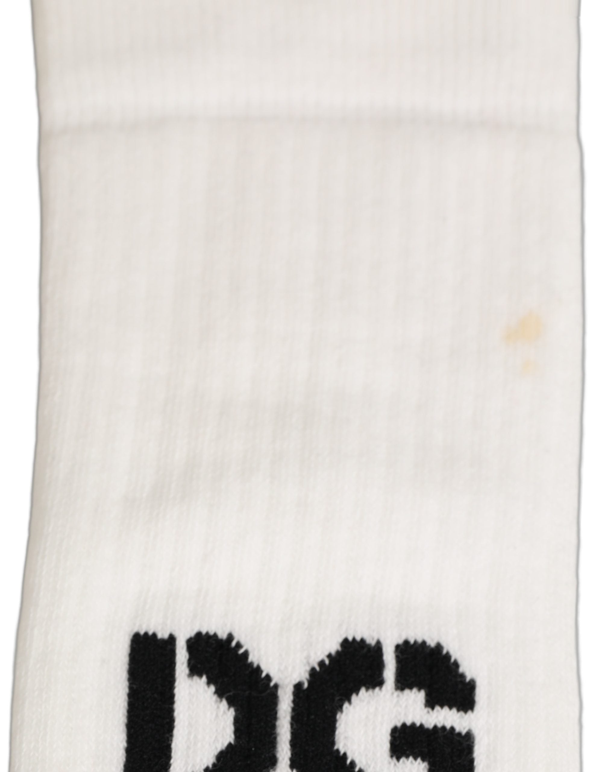 Men White Cotton Over The Calf Accessory Socks