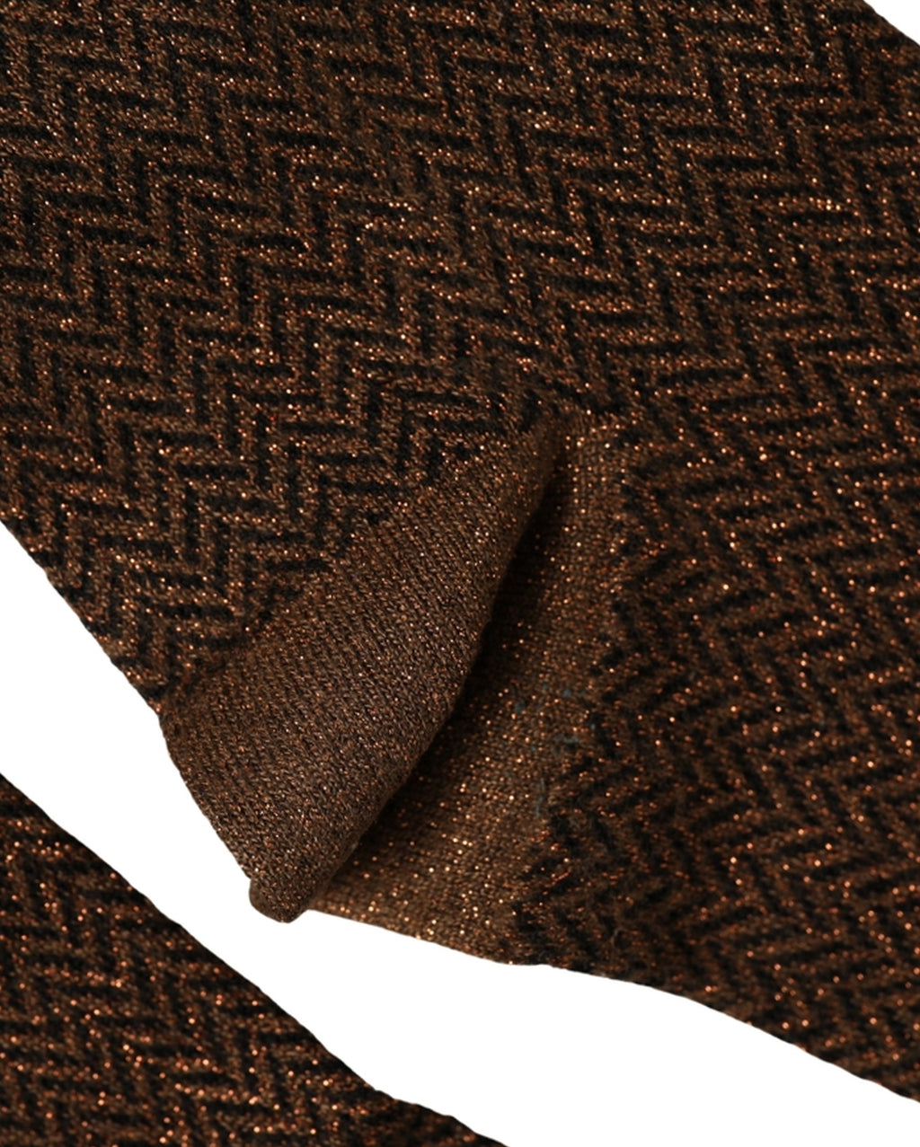 Men Brown Viscose Over The Calf Accessory Socks