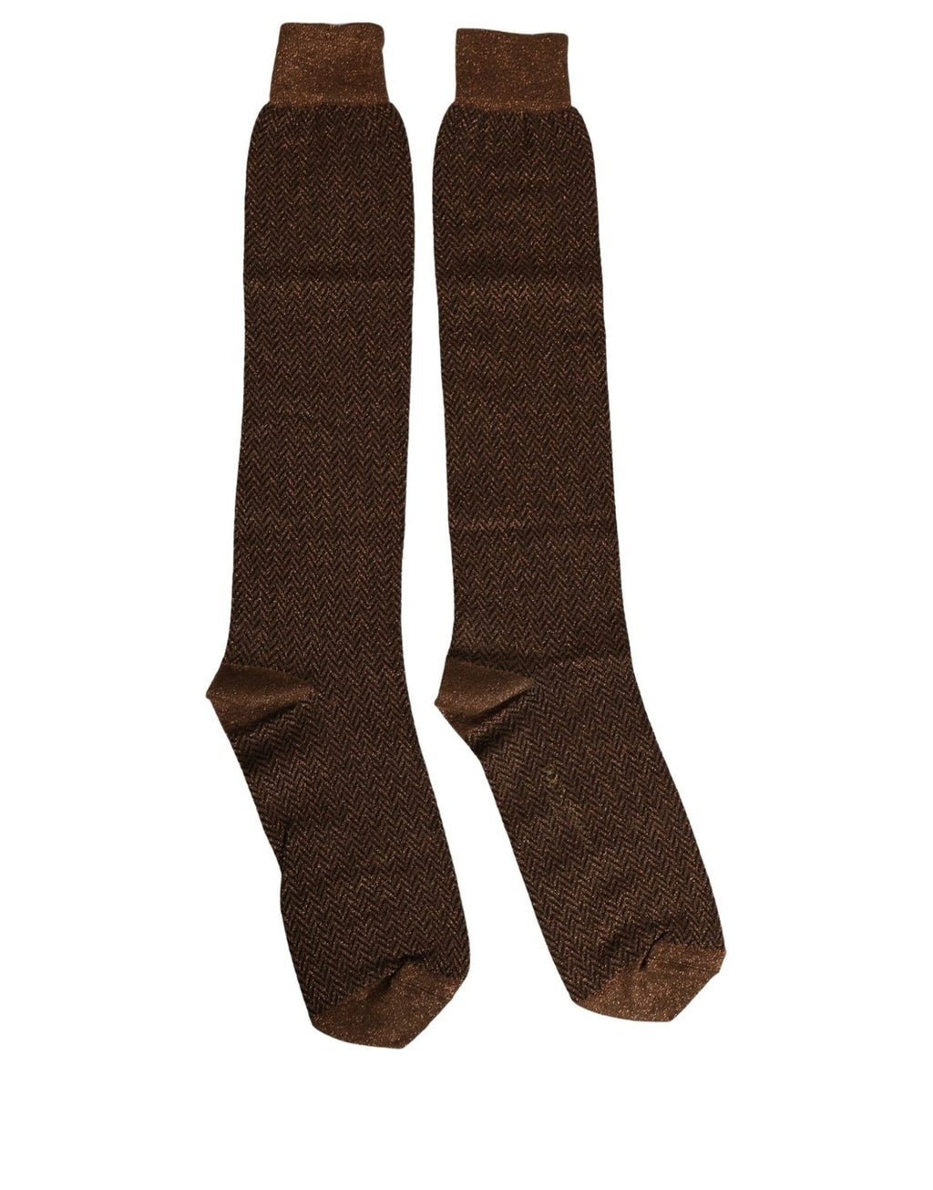 Men Brown Viscose Over The Calf Accessory Socks