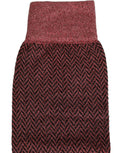 Burgundy Viscose Over The Calf Accessory Socks