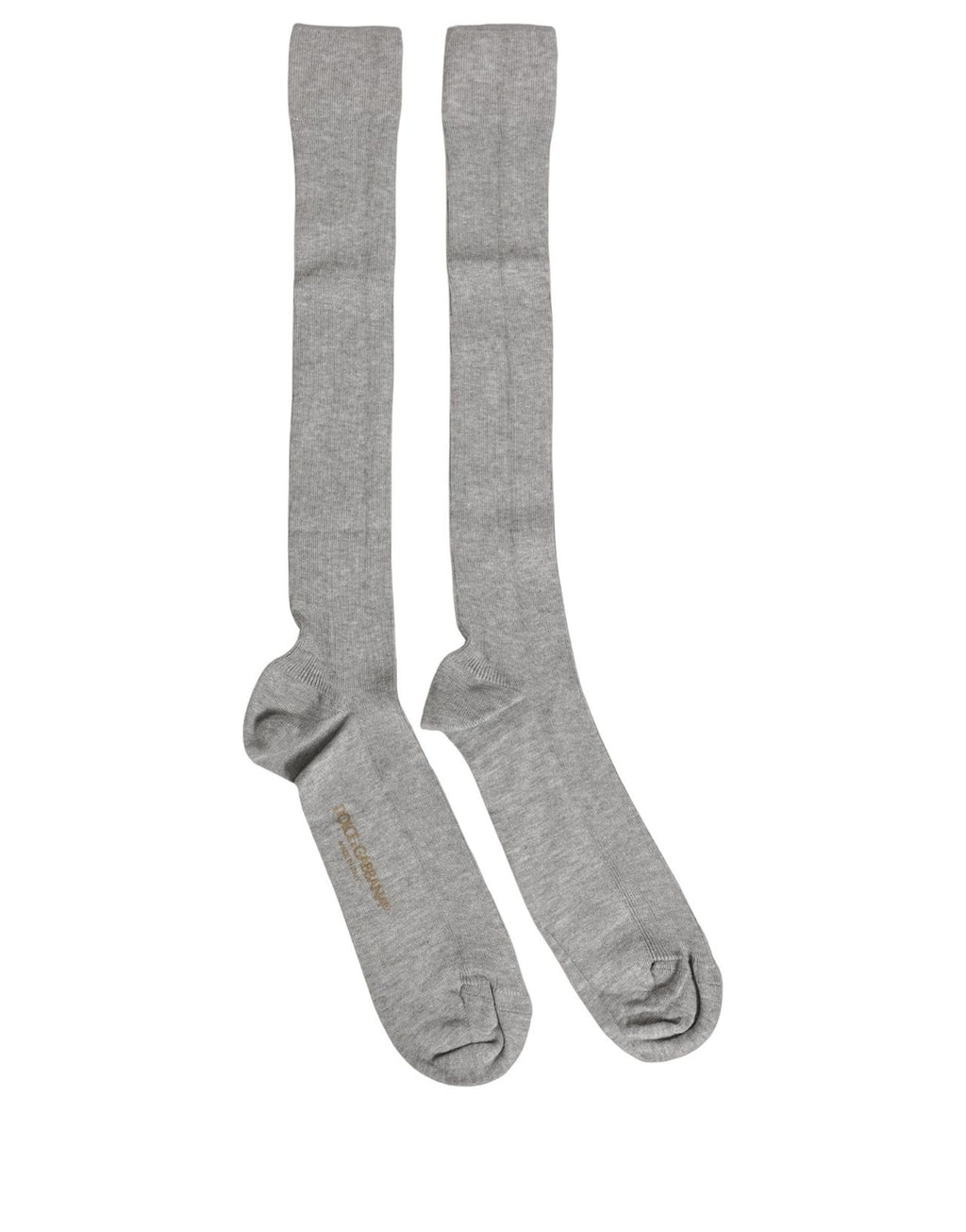 Men Gray Viscose Over The Calf Accessory Socks