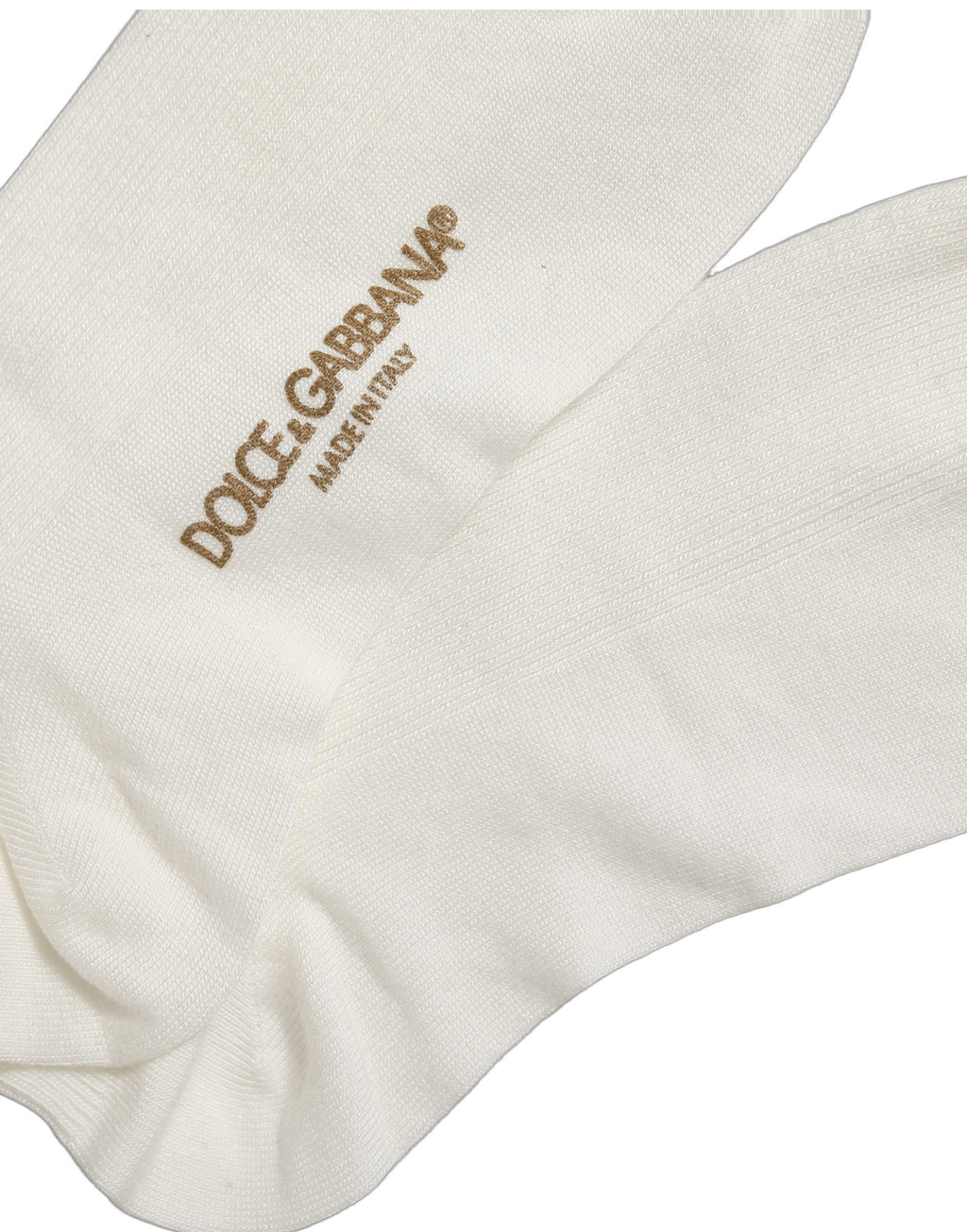 White Crown Embroidery Knee High Accessory Socks
