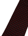 Burgundy Polka Dot Over The Calf Accessory Socks