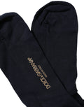 Men Dark Blue Viscose Over The Calf Accessory Socks
