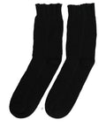 Men Dark Blue Cotton Ribbed Mid Calf Accessory Socks