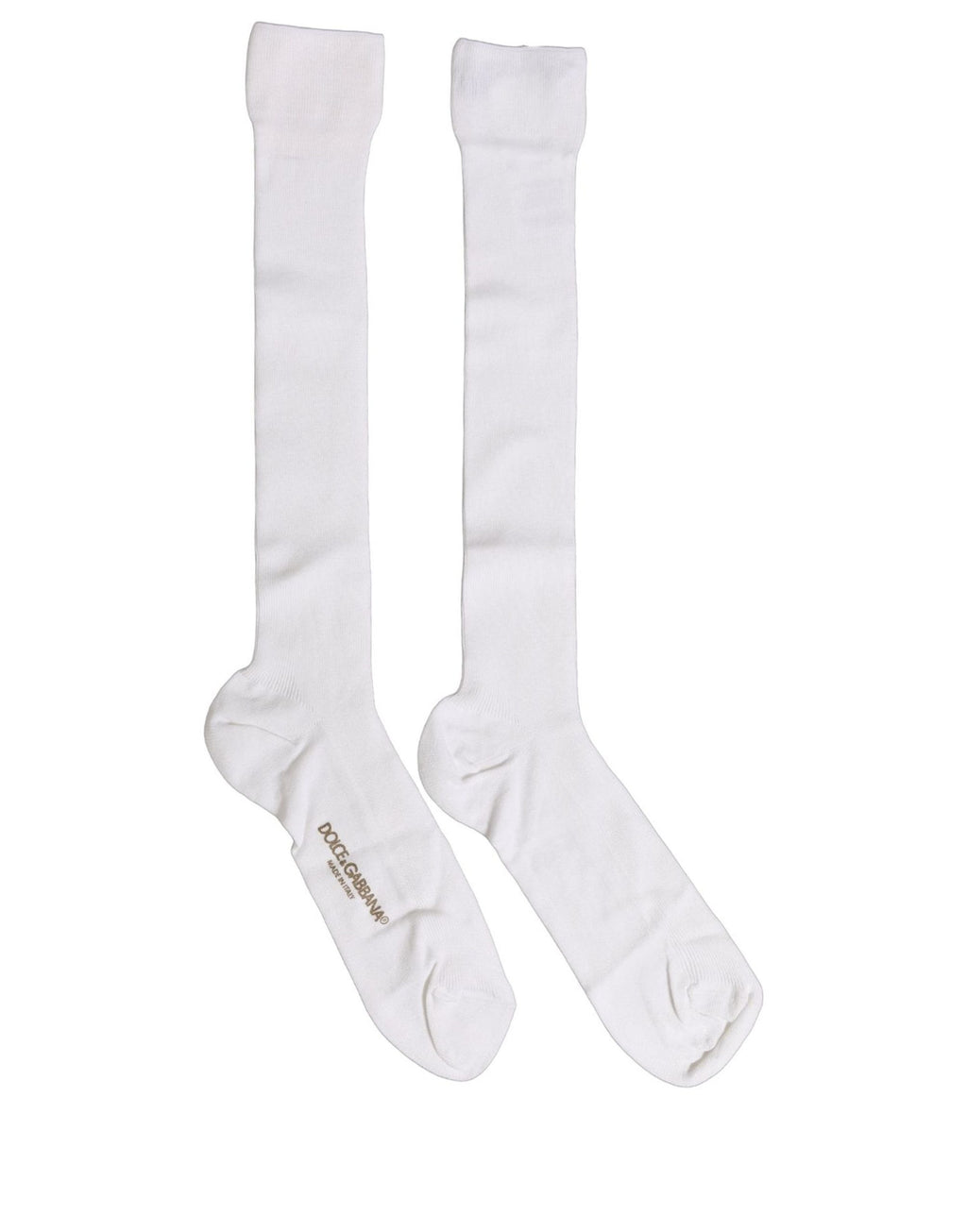 Men White Viscose Over The Calf Accessory Socks