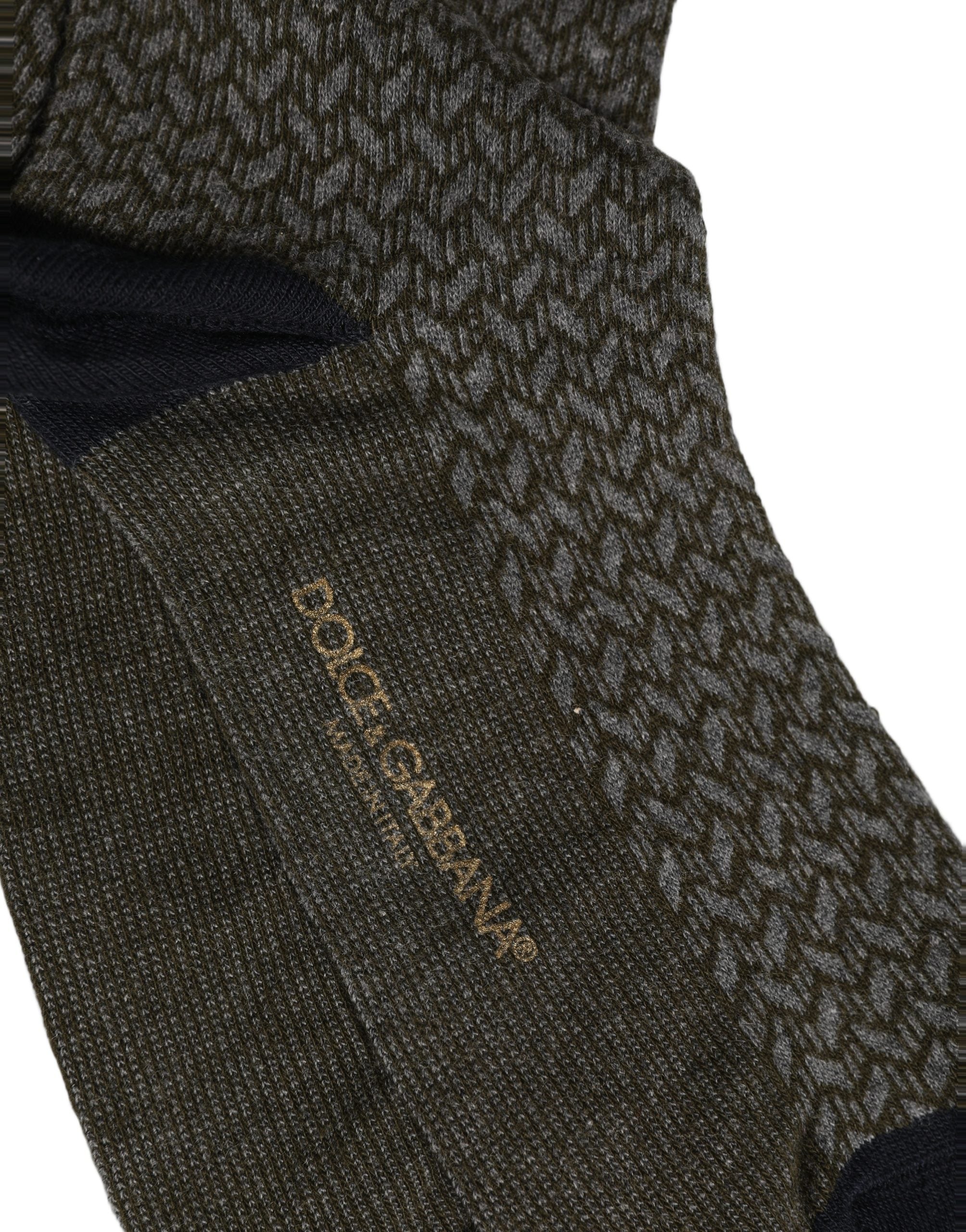 Dark Gray Cotton Knit Knee High Accessory Socks
