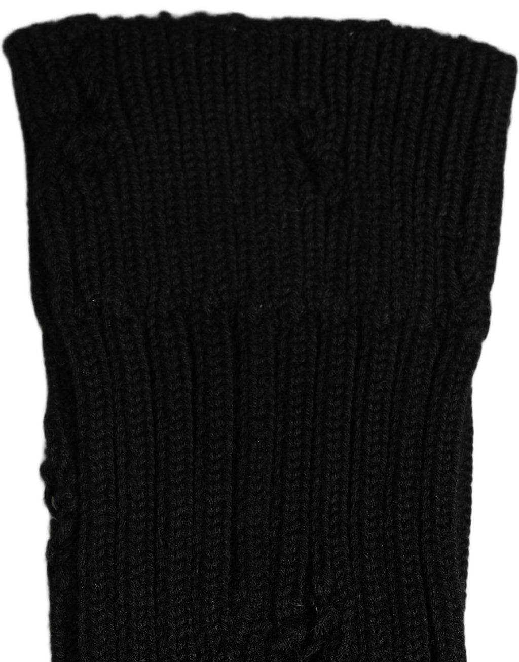 Men Black Cotton Distressed Mid Calf Accessory Socks